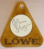 schreibende Planchette mit Sternzeichenmotiv "Löwe"